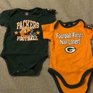 Set of 2 Packers onesies
